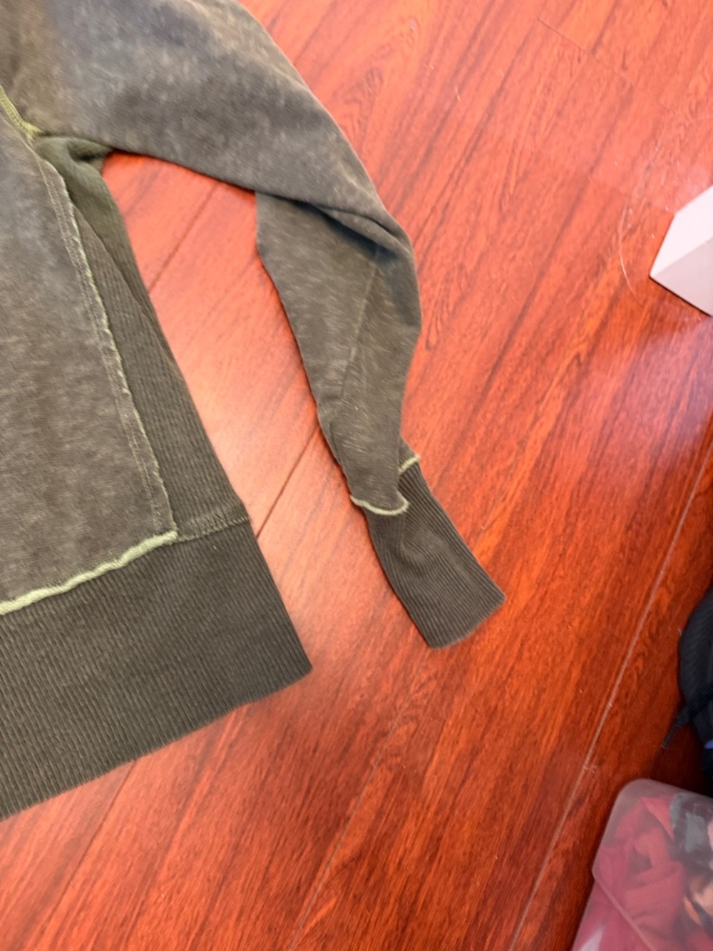 Diesel vintage Olive/Light Green Distressed Zip Hoodie - Picture 14 of 14
